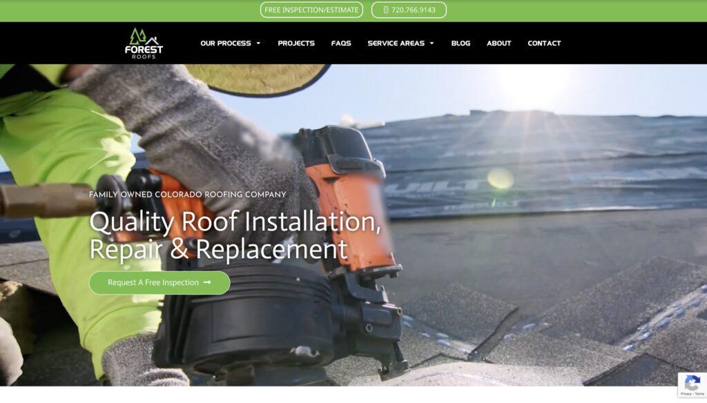 Roofing Contractor Website Design